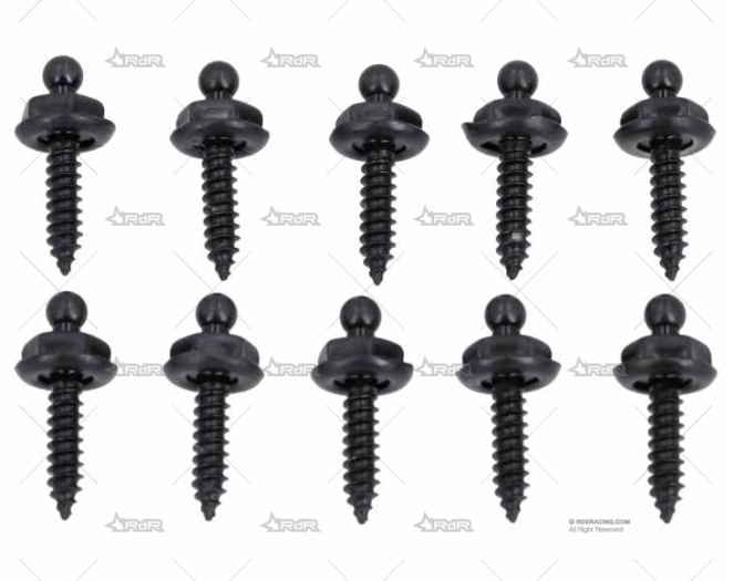 MACHO CHAPA TENAX 16mm LATON NEGRO
