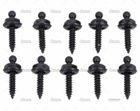 MACHO CHAPA TENAX 16mm LATON NEGRO