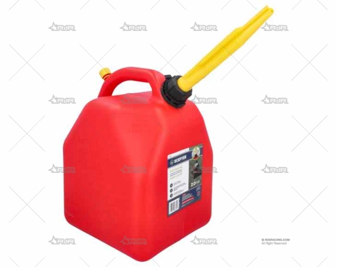 DEPOSITO COMBUSTIBLE  20L SCEPTER ROJO
