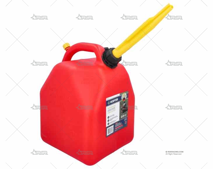 DEPOSITO COMBUSTIBLE  20L SCEPTER ROJO