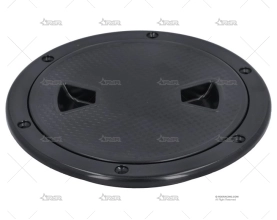 TAPA REGISTRO REDONDO ABS NEGRO 196mm