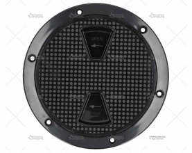 TAPA REGISTRO NEGRA 198mm ABS