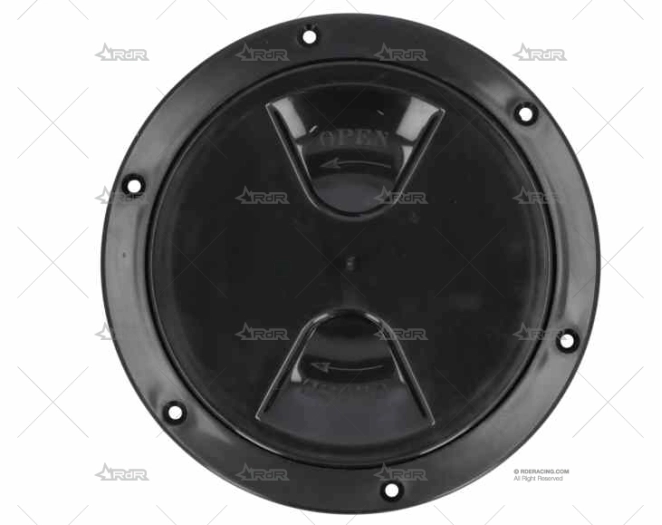 TAPA REGISTRO 125mm NEGRA