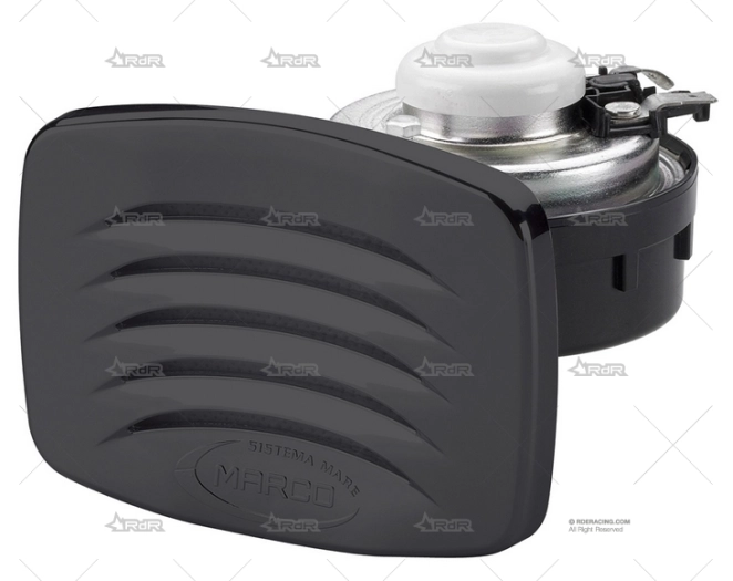 BOCINA 12V NEGRA 117X90mm 108DB 400HZ