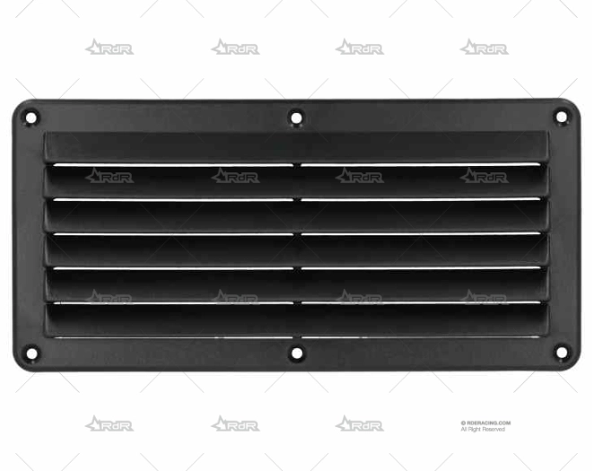 REJILLA PLASTICO NEGRA 261mm