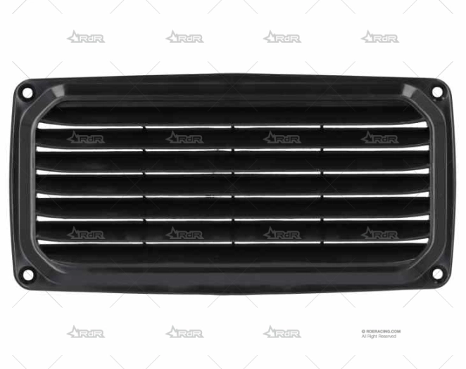 REJILLA PLASTICO NEGRA 201mm