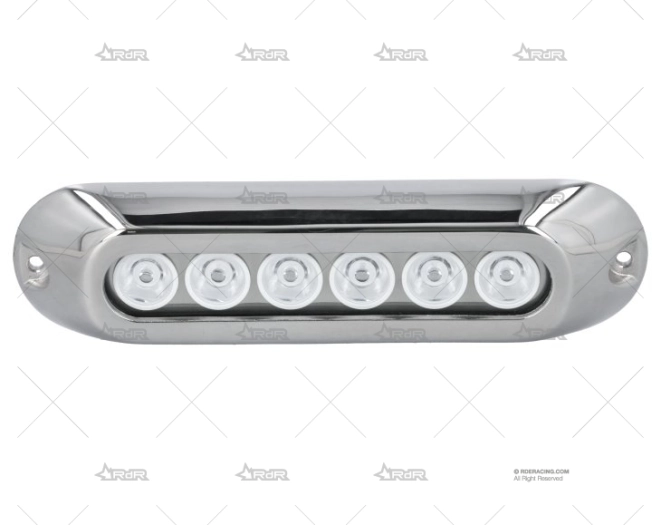 LUZ SUMERGIBLE AZUL   12-28V INOX 6L