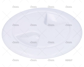 TAPA REGISTRO BLANCO 127mm