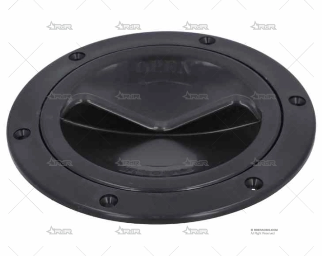 TAPA REGISTRO APERTURA FACIL NEGRO 102mm