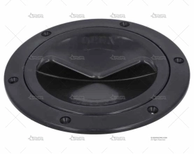 TAPA REGISTRO APERTURA FACIL NEGRO 102mm