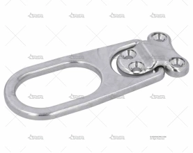 PLATINA C/ANILLA LARGO INOX SS 316 51X51