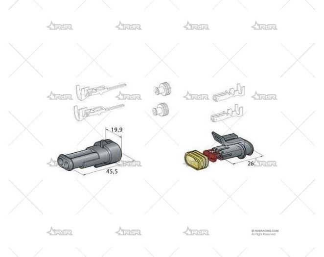 CONECTORES ESTANCOS 2 VIAS GRAYSTON