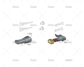 CONECTORES ESTANCOS 2 VIAS GRAYSTON