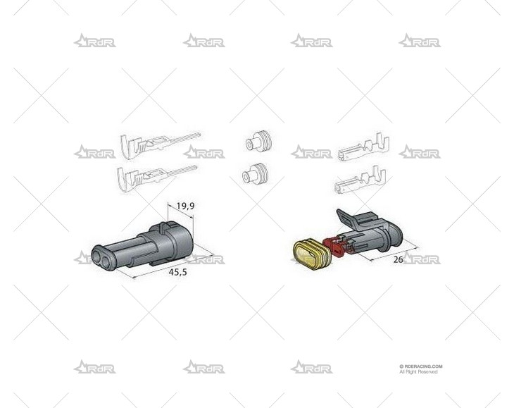 CONECTORES ESTANCOS 2 VIAS GRAYSTON