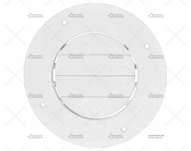 REJILLA PVC BLANCA FLUSH C/TORNILLOS 165