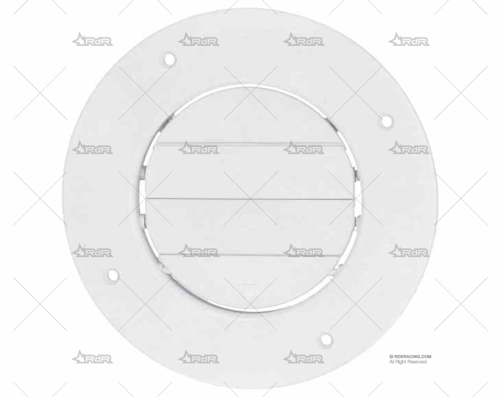 REJILLA PVC BLANCA FLUSH C/TORNILLOS 165