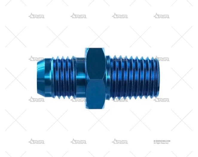 ADAPTADOR M/M 9/16x18 - 1/4x18NPT ALU. GOODRIDGE