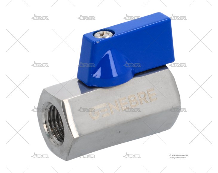 VALVULA ESFERA MINI H/H INOX 1/4"