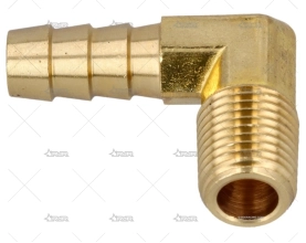 RACORD CODO LATON 1/4'x3/8' NPT