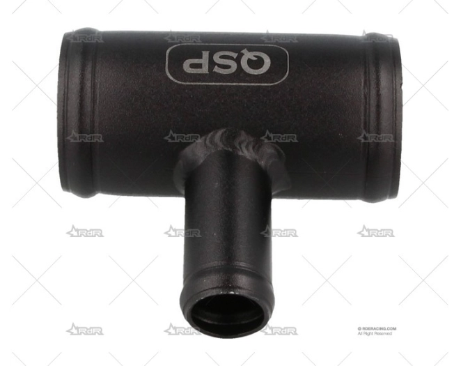 CONEXION EN T 51mm A 25mm ALU NEGRA QSP