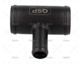 CONEXION EN T 51mm A 25mm ALU NEGRA QSP