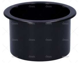 POSAVASO EMPOTRABLE ABS 2" X 3" NEGRO