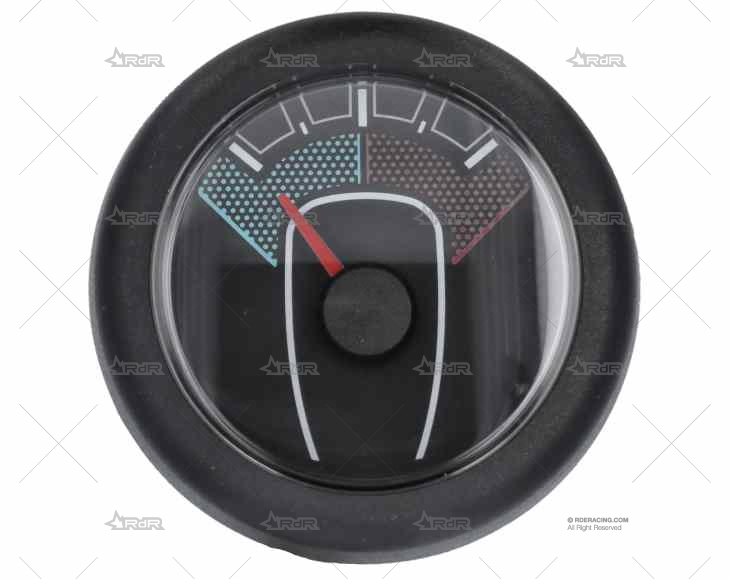 INDICADOR TIMON 52mm 12/24V NEGRO