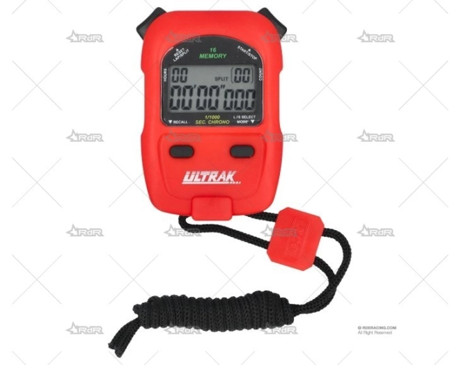 CRONOMETRO DE MANO ULTRAK ROJO BRAND R