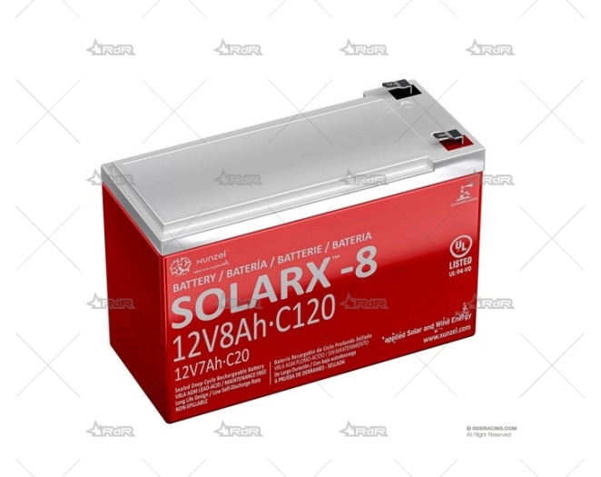 BATERIA   8  A AGM SOLARX
