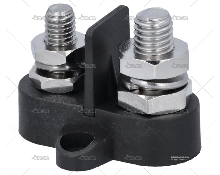 TERMINAL DOBLE NEGRO M8-M10 C/ SEPARADOR