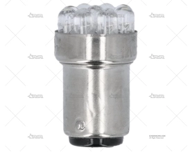 BOMBILLA BA15D  12V  0,7W LED BLANCA