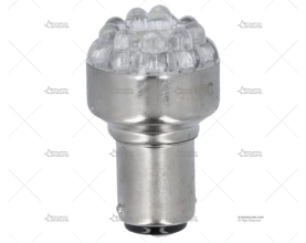 BOMBILLA BA15D  24V  2W LED BLANCA