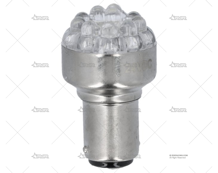 BOMBILLA BA15D  24V  2W LED BLANCA