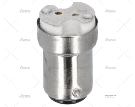 ADAPTADOR BASE BAY15D A LED G4-MR11-MR18