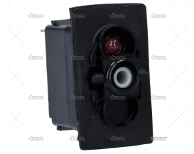 PULSADOR ON/OFF/ON 12V ROJO UNIPOL CC