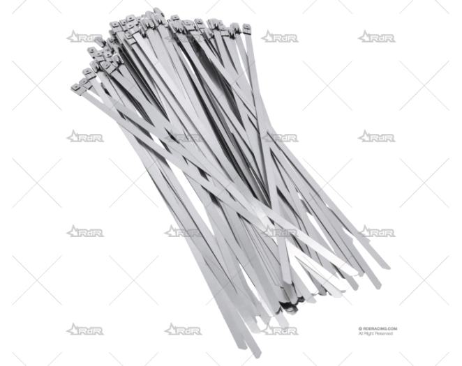 ABRAZADERA INOX W4 250mm X 4,6mm (100u)