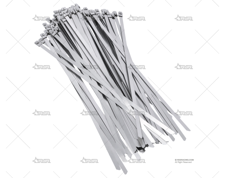 ABRAZADERA INOX W4 250mm X 4,6mm (100u)