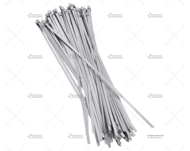 ABRAZADERA INOX W4 350mm X 4,6mm (100u)