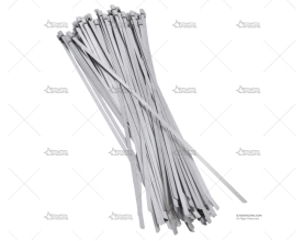 ABRAZADERA INOX W4 350mm X 4,6mm (100u)