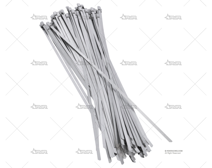 ABRAZADERA INOX W4 350mm X 4,6mm (100u)