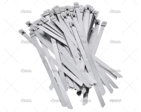 ABRAZADERA INOX W4 200mm X 7,9mm (100u)