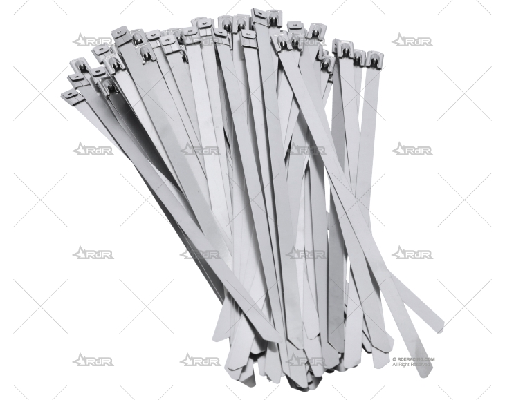 ABRAZADERA INOX W4 250mm X 7,9mm (100u)