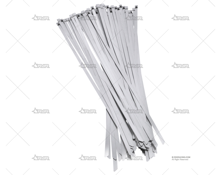 ABRAZADERA INOX W4 500mm X 7,9mm (100u)