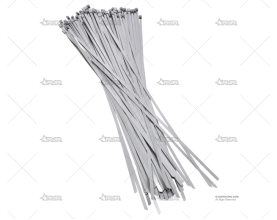 ABRAZADERA INOX W4 450mm X 4,6mm (100u)