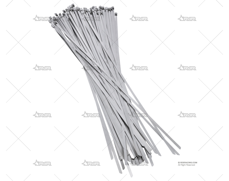 ABRAZADERA INOX W4 450mm X 4,6mm (100u)