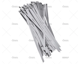 ABRAZADERA INOX W4 350mm X 7,9mm (100u)