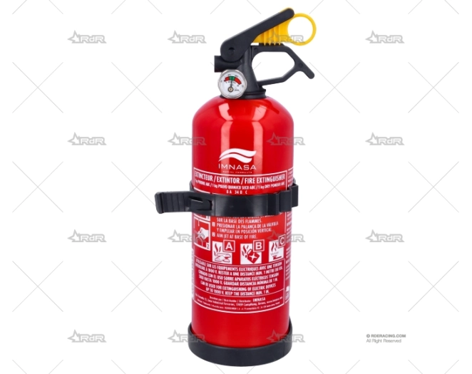 EXTINTOR ABC 1KG C/MANOMETRO ESP/ENG