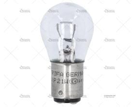 BOMBILLA BA15D  12V 21W 46mm AS