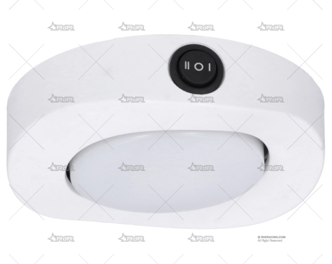PLAFON IP66 LED 12-24V 1.5W C/ INT BLANC