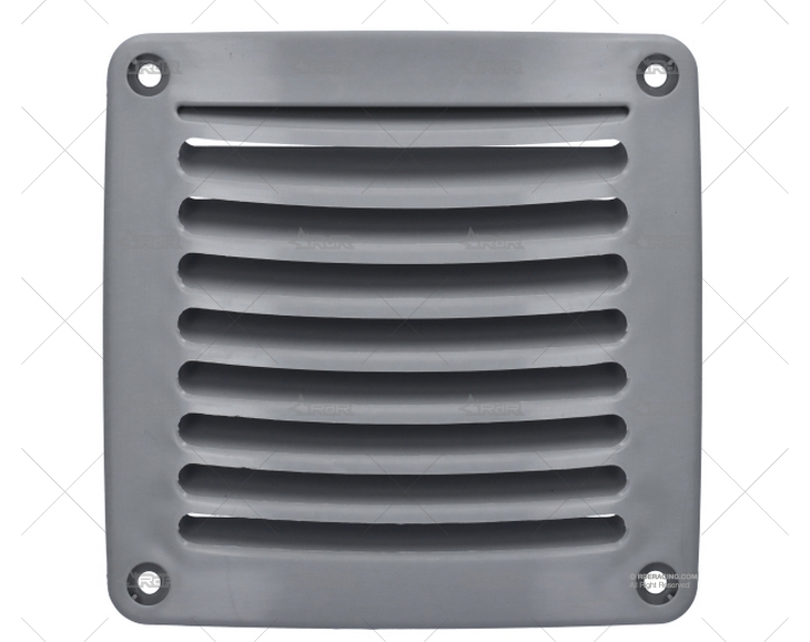 REJILLA ABS GRIS 118X118mm